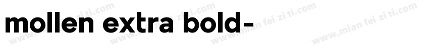 mollen extra bold字体转换